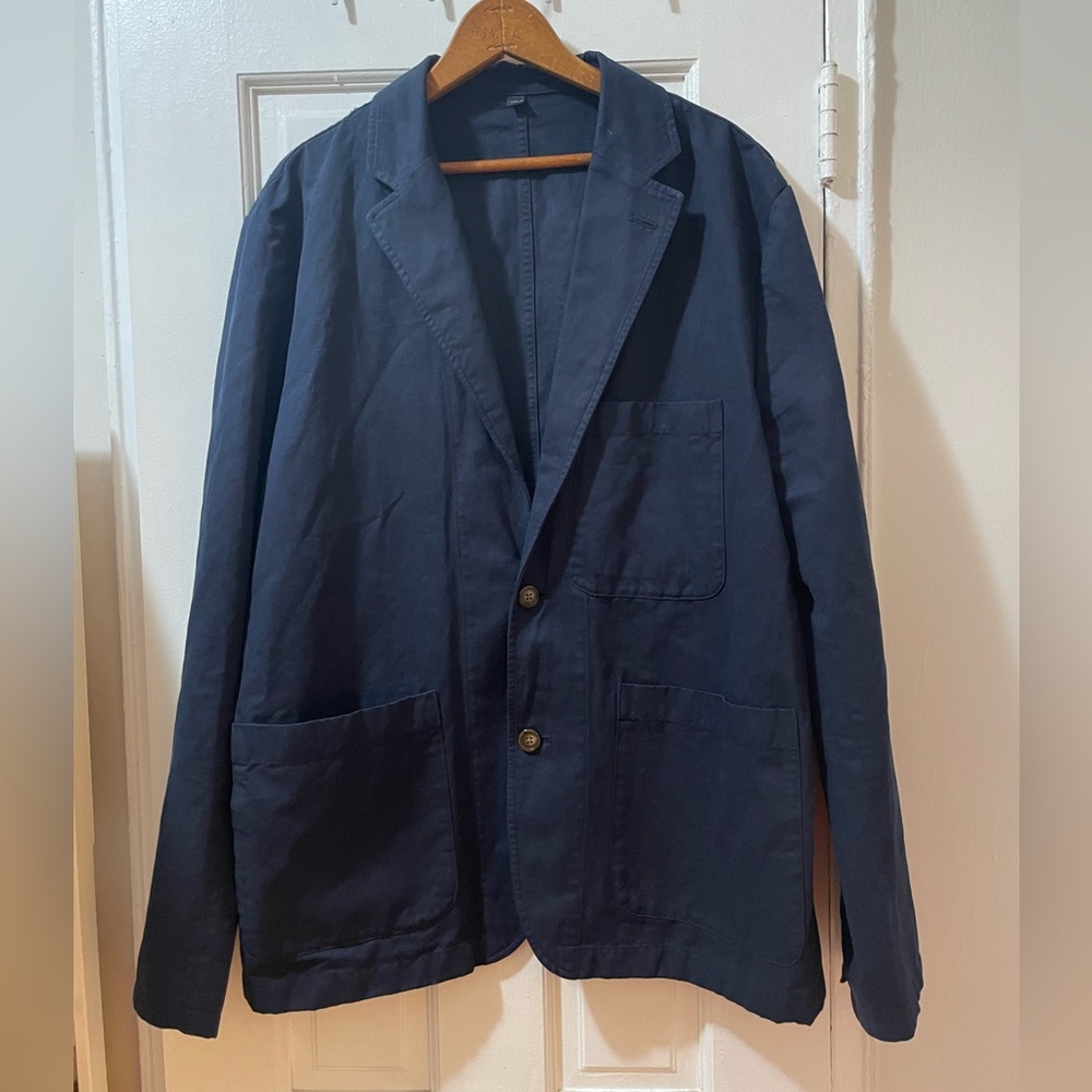 J crew unlined cotton blazer